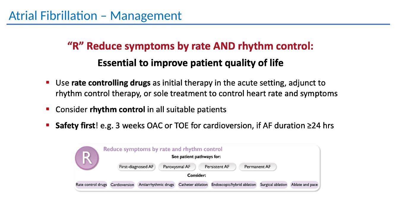 Atrial fibrillation management
