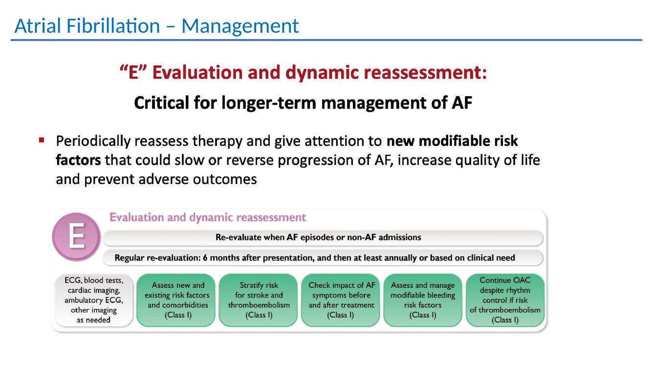 Atrial fibrillation management