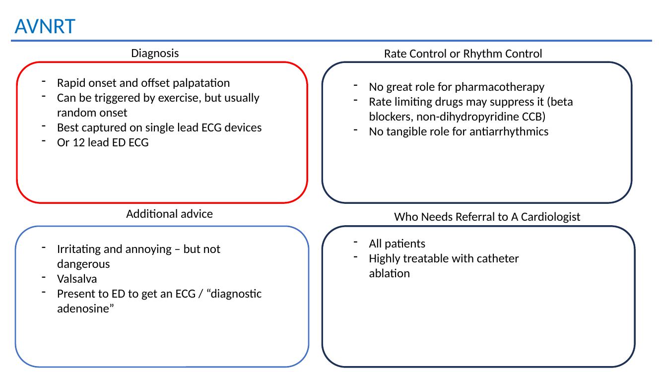 AVNRT practical advice